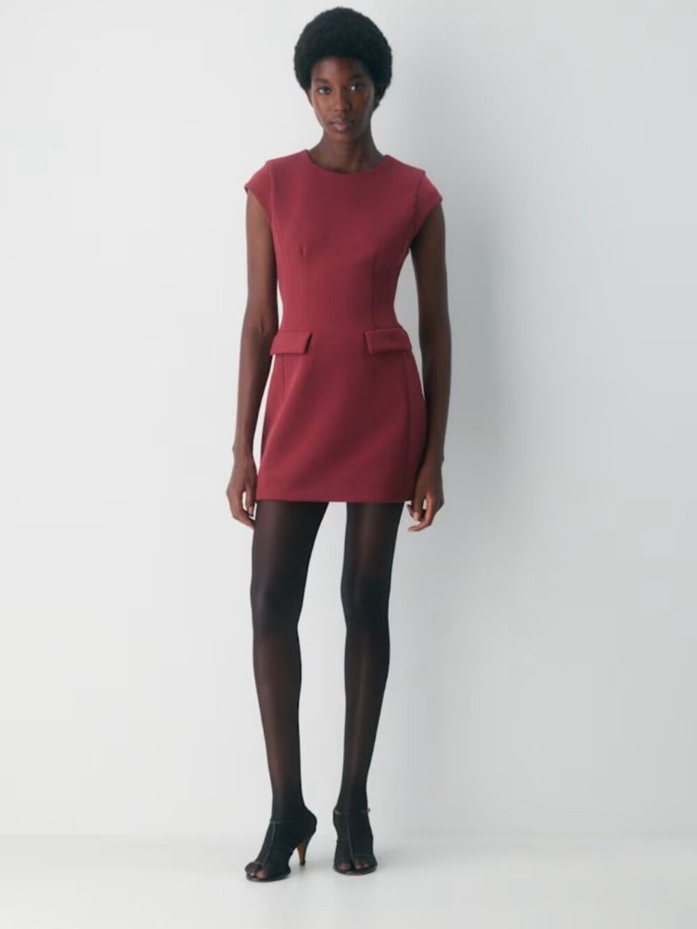 NWT Aritzia BABATON FigureKnit Priestly Dress Cardovan XS